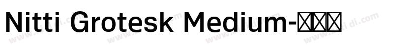 Nitti Grotesk Medium字体转换